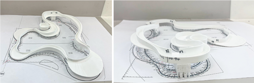 図: 3Dプリンターで出力した「やしまーる」の模型写真